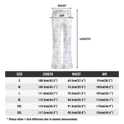 Pantalones acampanados elegantes DAZ Premium con estampado para mujer