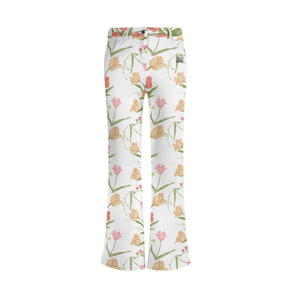 Pantalones acampanados elegantes DAZ Premium con estampado para mujer