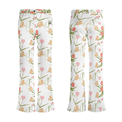 Pantalones acampanados elegantes DAZ Premium con estampado para mujer