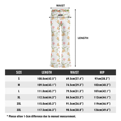 Pantalones acampanados elegantes DAZ Premium con estampado para mujer