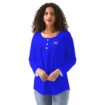 Blusa casual DAZ Premium con cuello babydoll para mujer