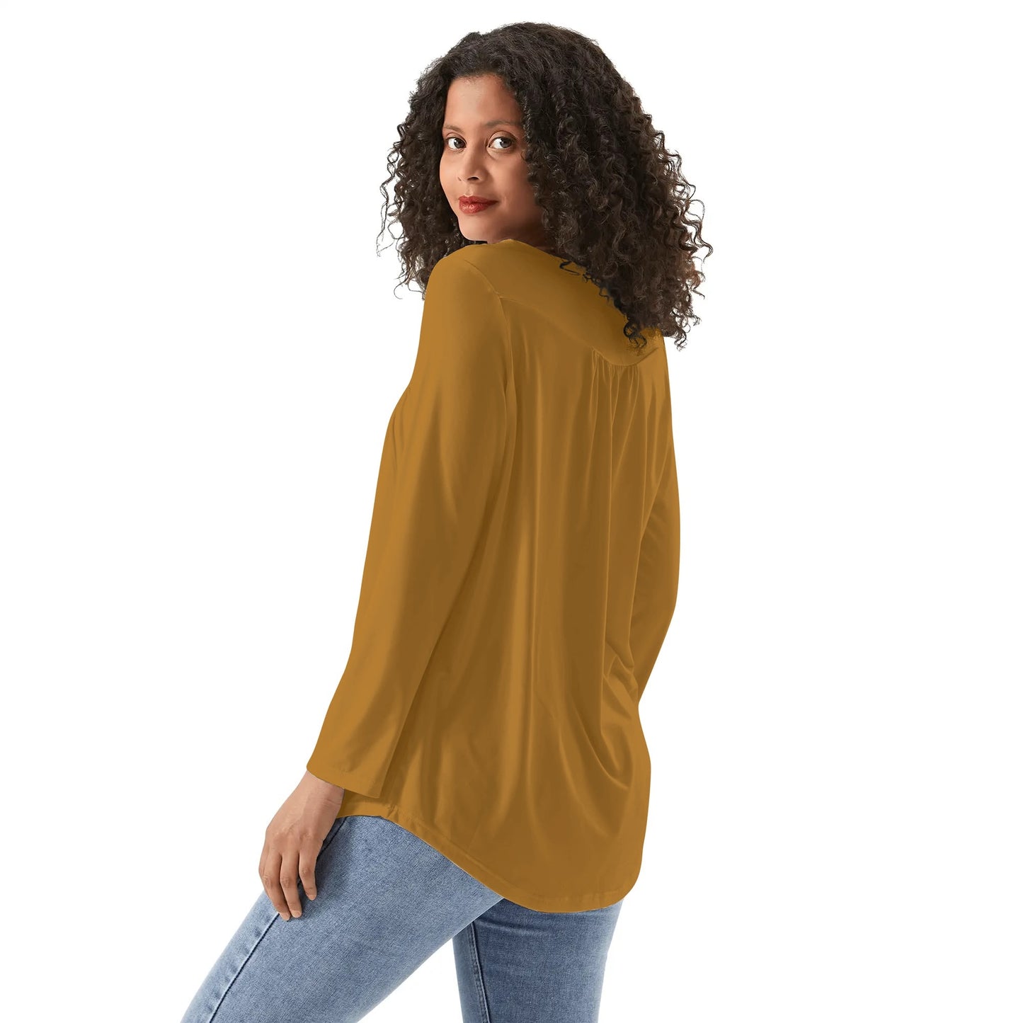 DAZ Premium Babydoll Neck Casual Blouse for Women