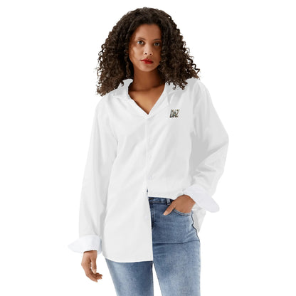 Camisa informal DAZ Luxury de manga larga con botones para mujer