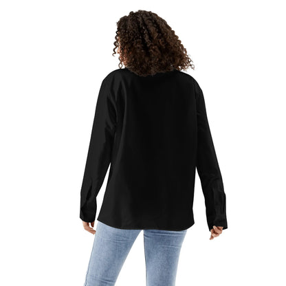 Camisa informal DAZ Luxury de manga larga con botones para mujer