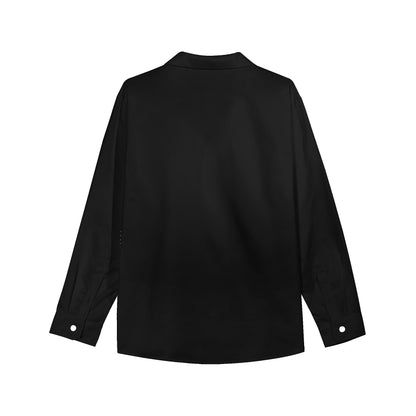 Camisa informal DAZ Luxury de manga larga con botones para mujer