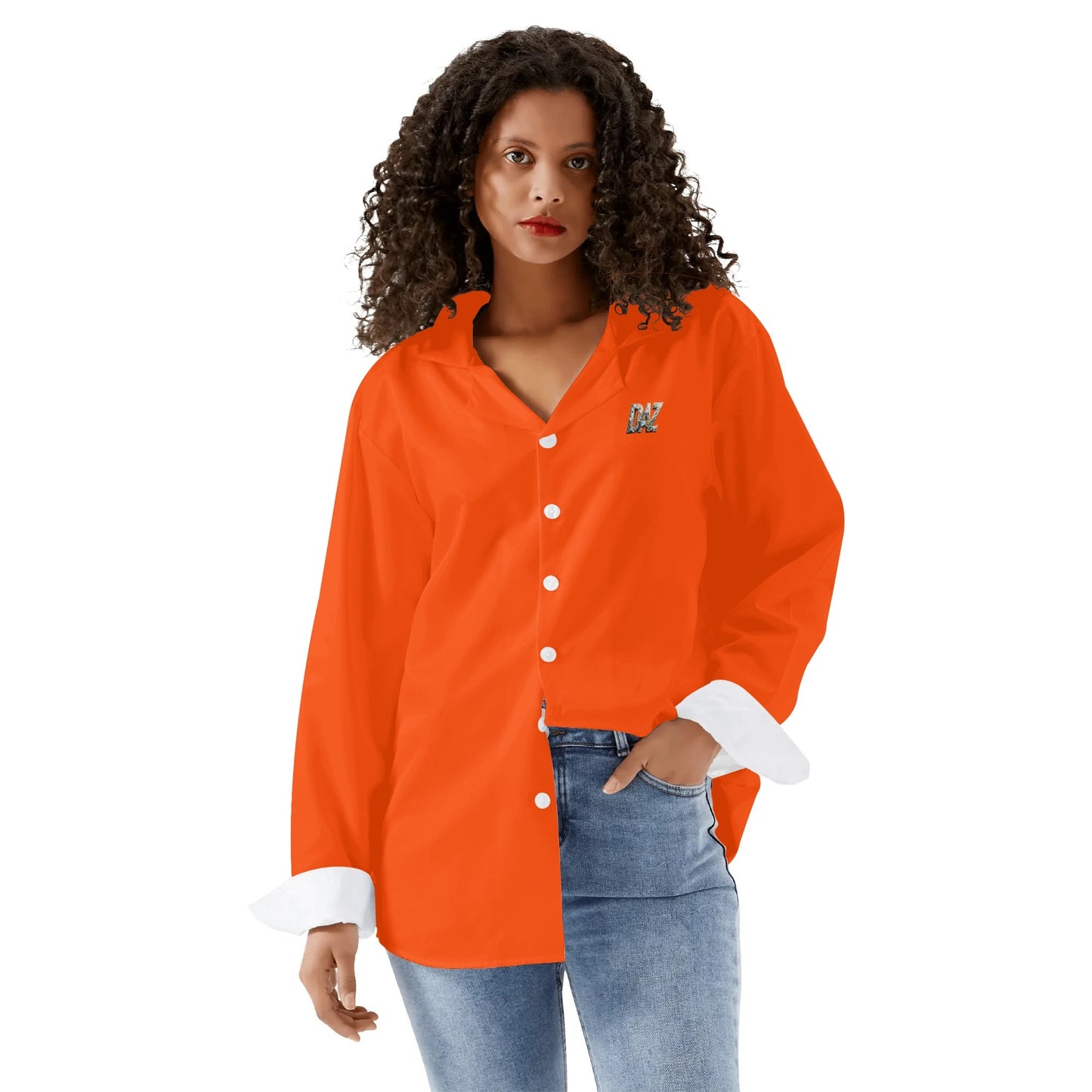 DAZ Luxury Women's Casual Long Sleeve Button Down Shirt