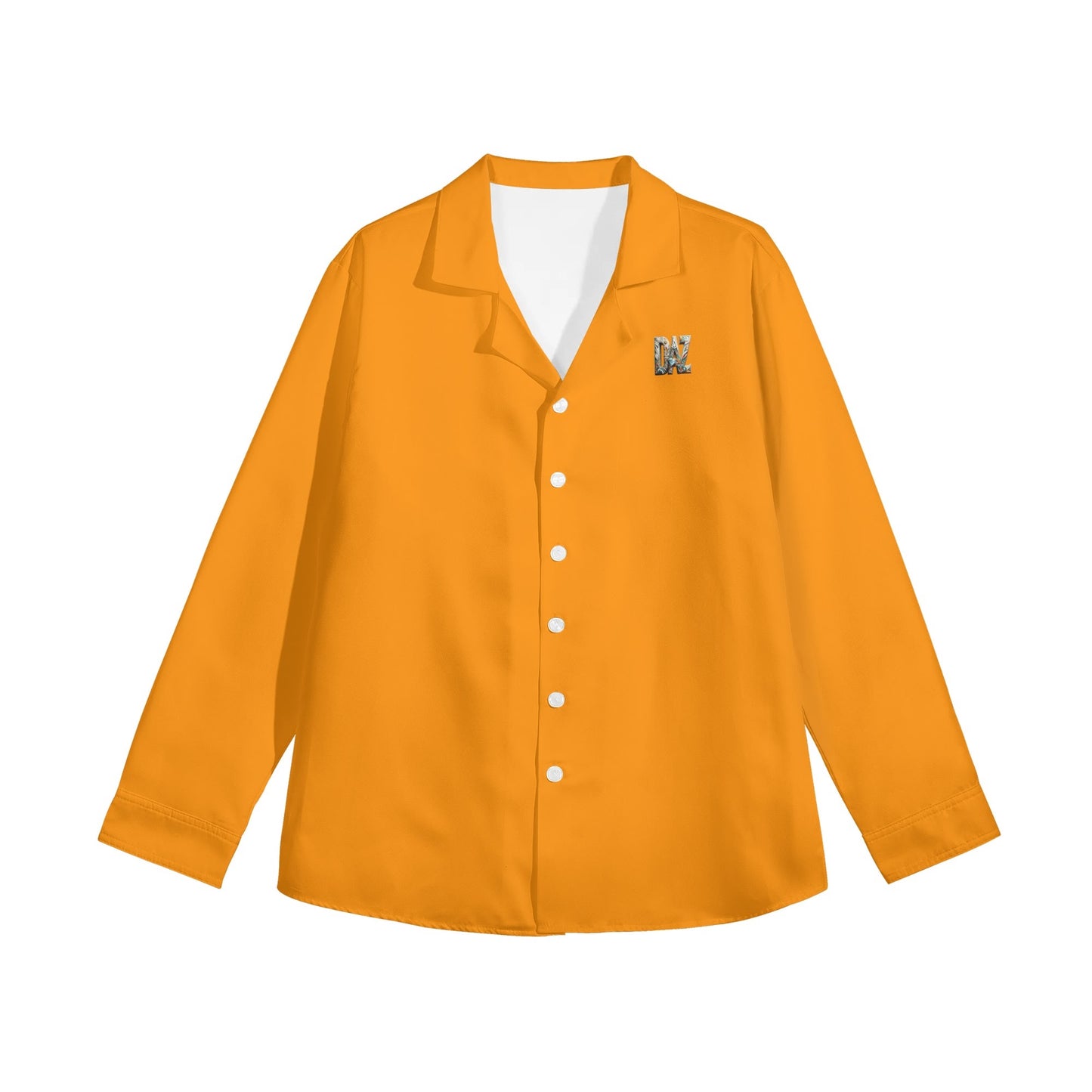 Camisa informal DAZ Luxury de manga larga con botones para mujer