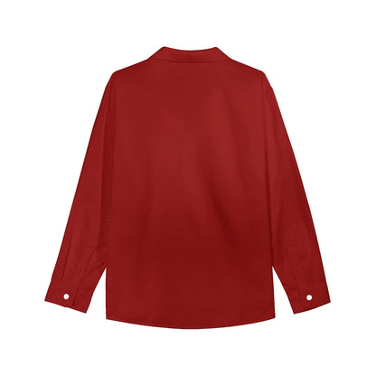 Camisa informal DAZ Luxury de manga larga con botones para mujer