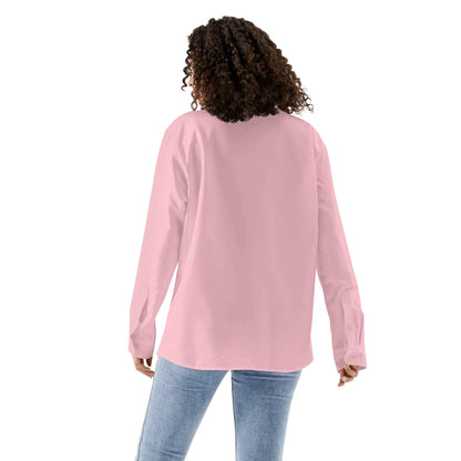 Camisa informal DAZ Luxury de manga larga con botones para mujer