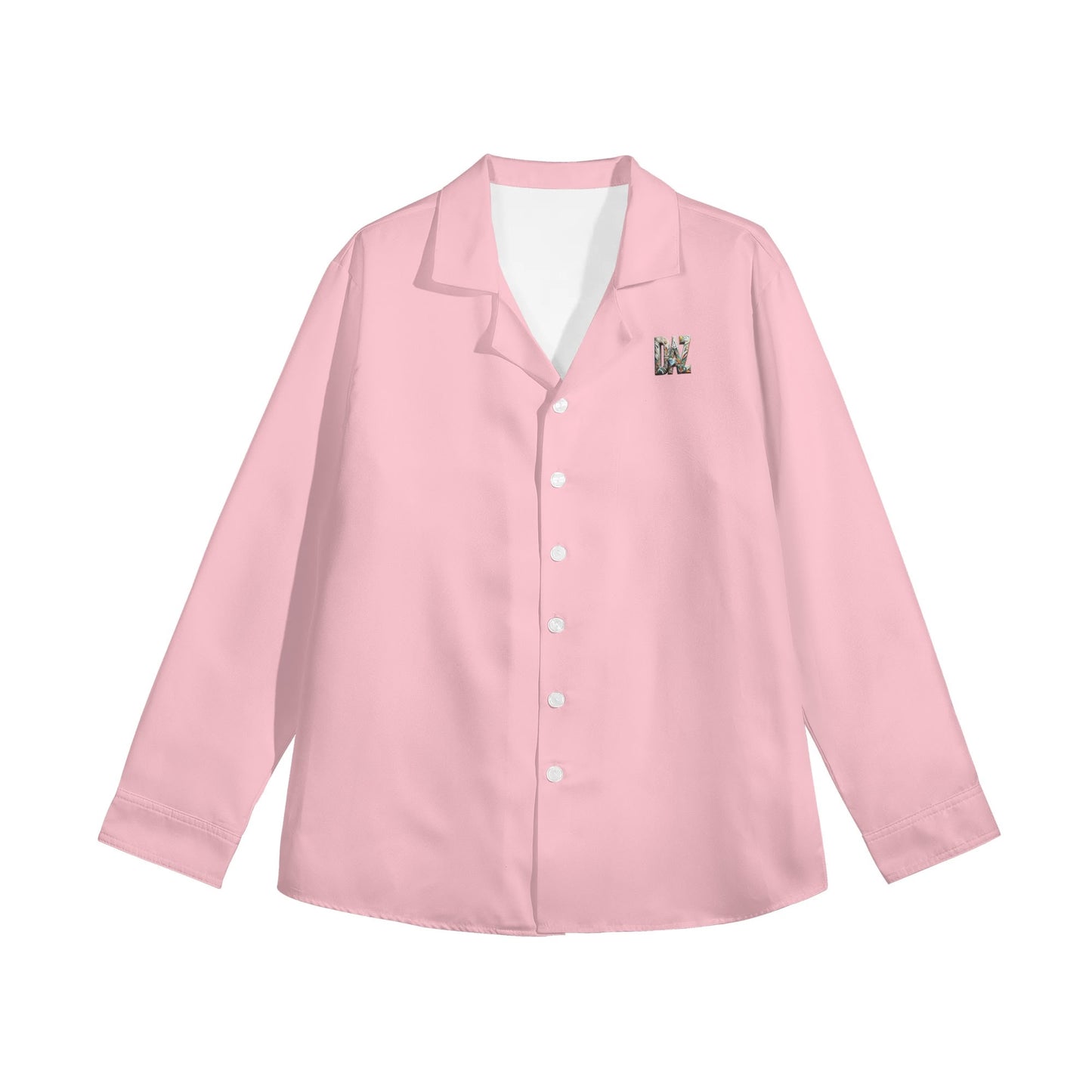 Camisa informal DAZ Luxury de manga larga con botones para mujer
