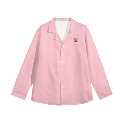 Camisa informal DAZ Luxury de manga larga con botones para mujer