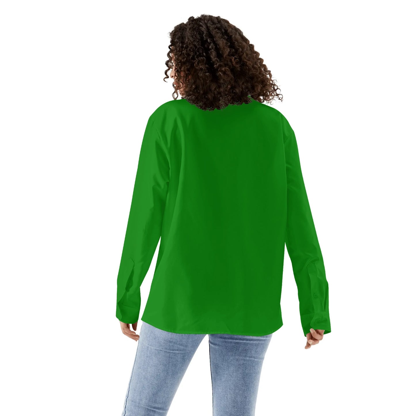 Camisa informal DAZ Luxury de manga larga con botones para mujer