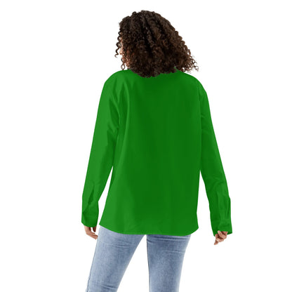 Camisa informal DAZ Luxury de manga larga con botones para mujer