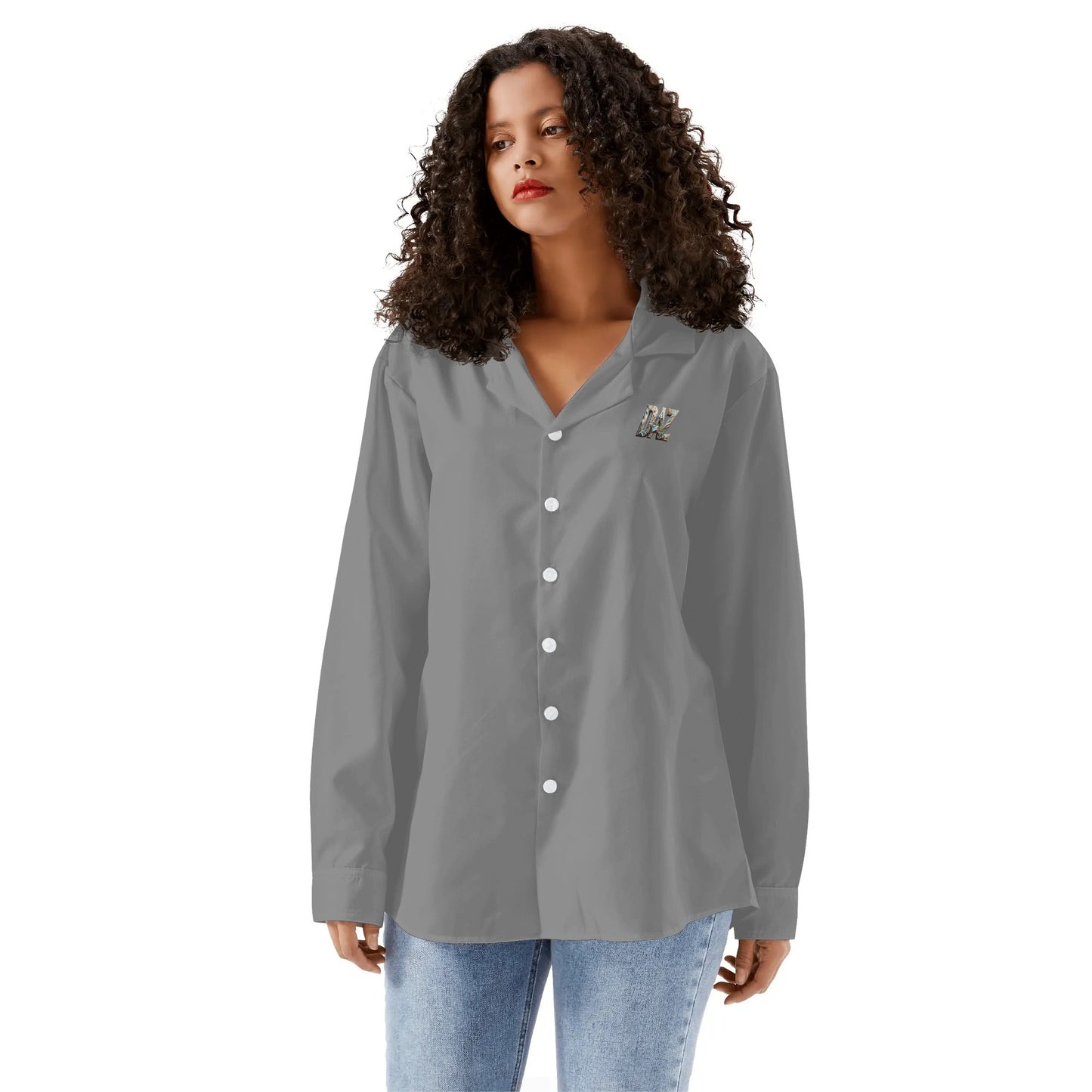 DAZ Luxury Women's Casual Long Sleeve Button Down Shirt