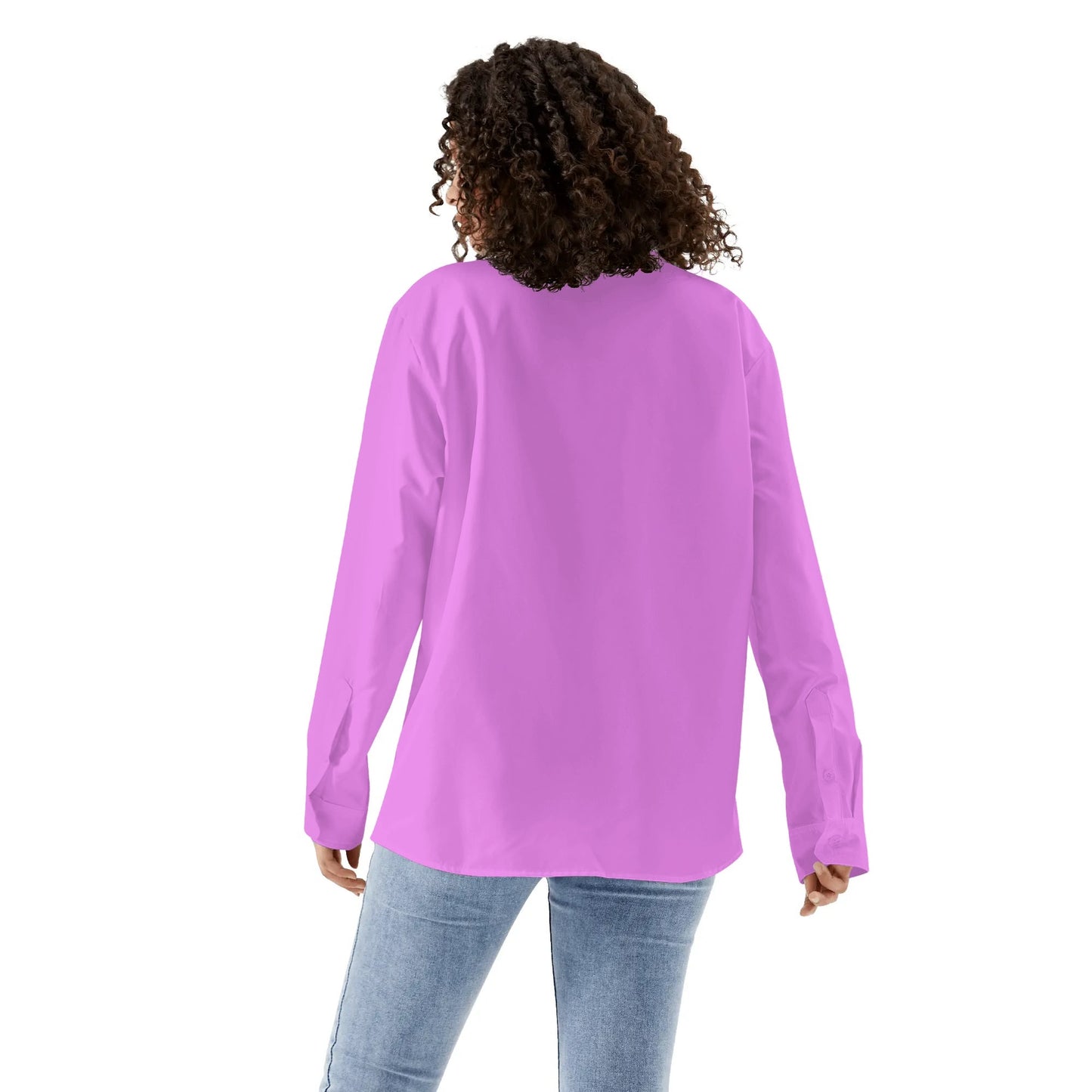 Camisa informal DAZ Luxury de manga larga con botones para mujer