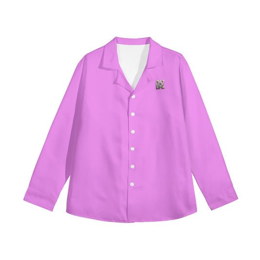 Camisa informal DAZ Luxury de manga larga con botones para mujer