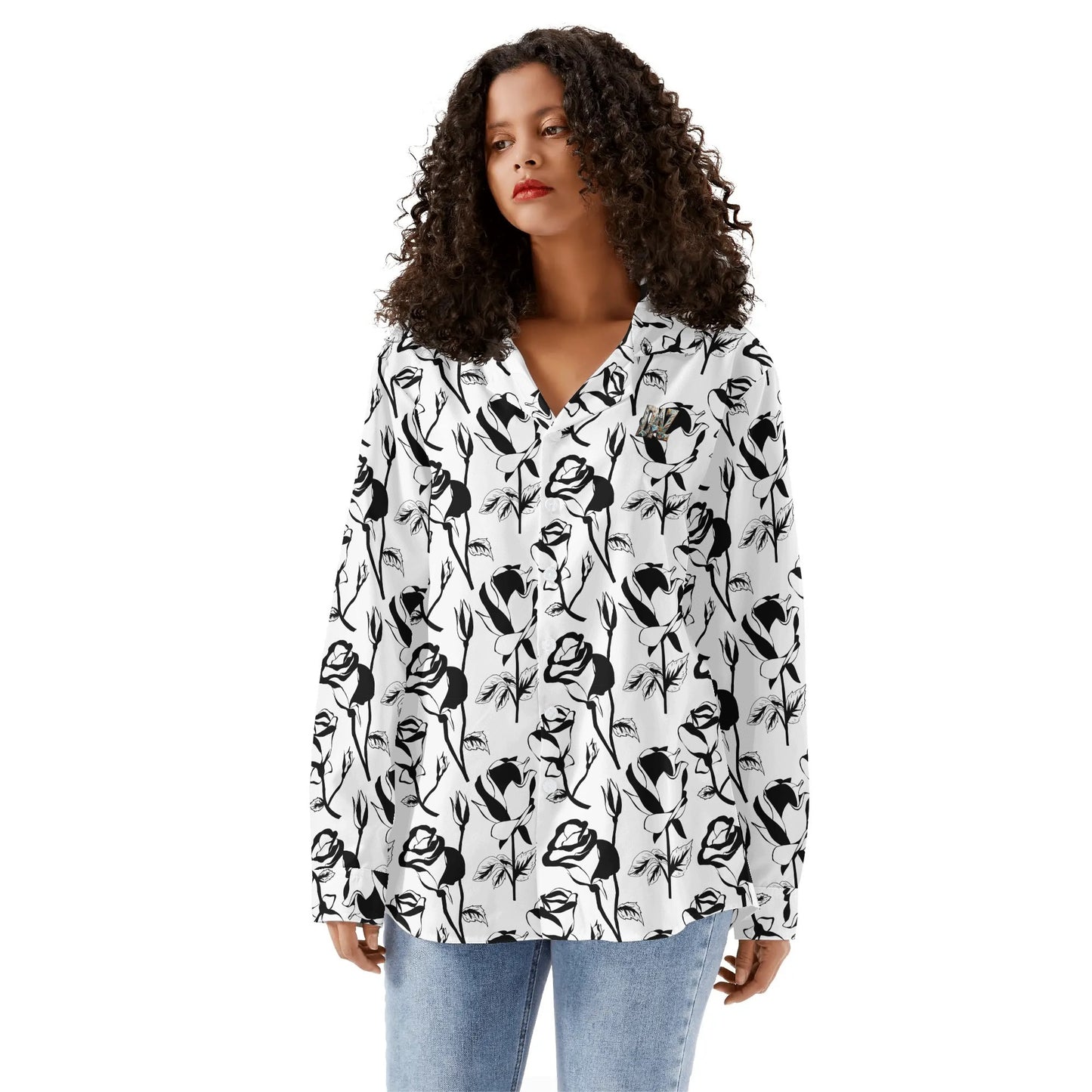 DAZ Luxury Women's Casual Long Sleeve Button Down Shirt