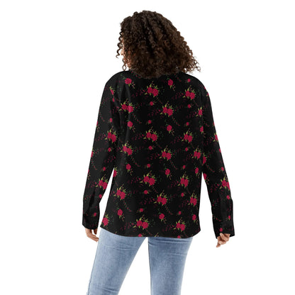 DAZ Luxury Women's Casual Long Sleeve Button Down Shirt