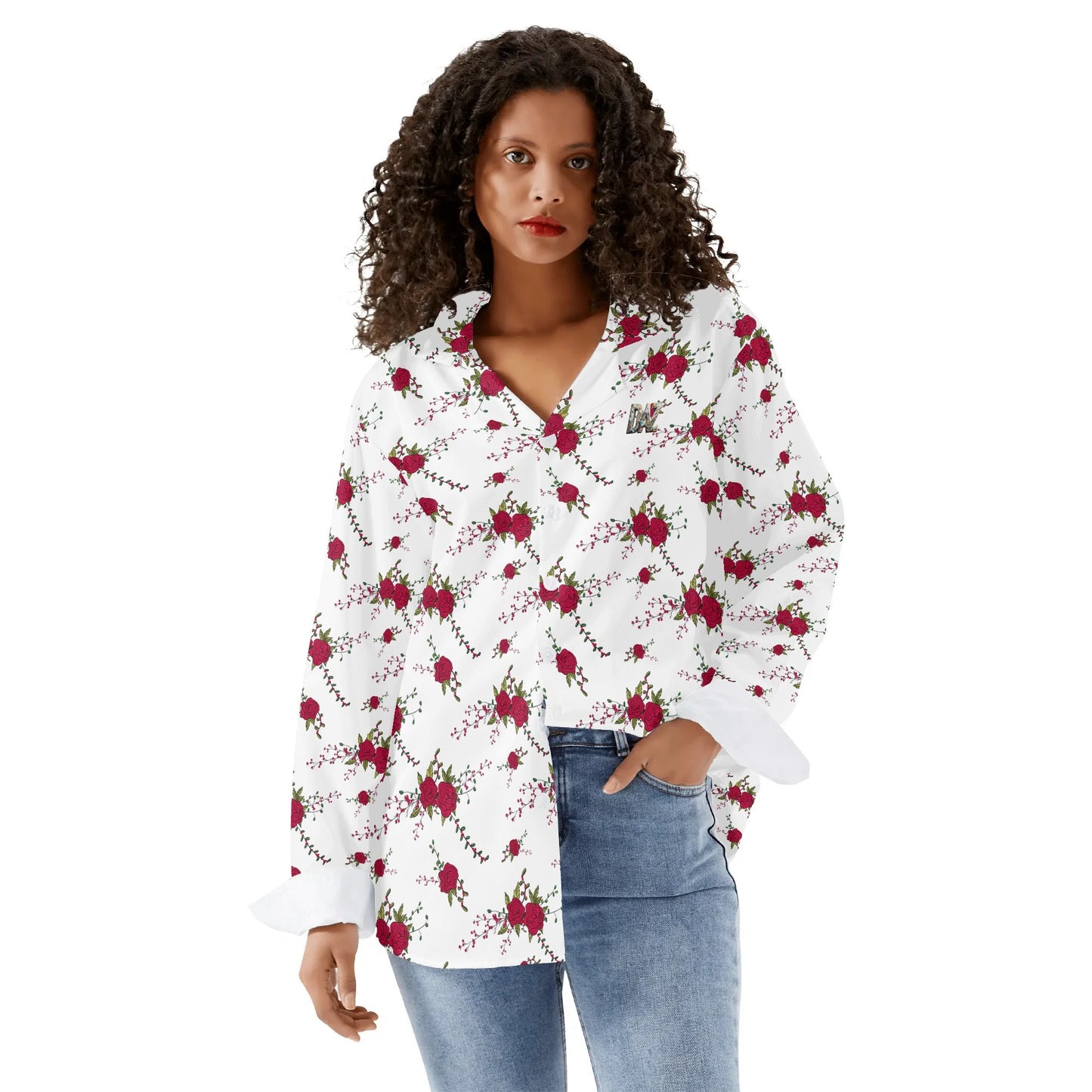 DAZ Luxury Women's Casual Long Sleeve Button Down Shirt