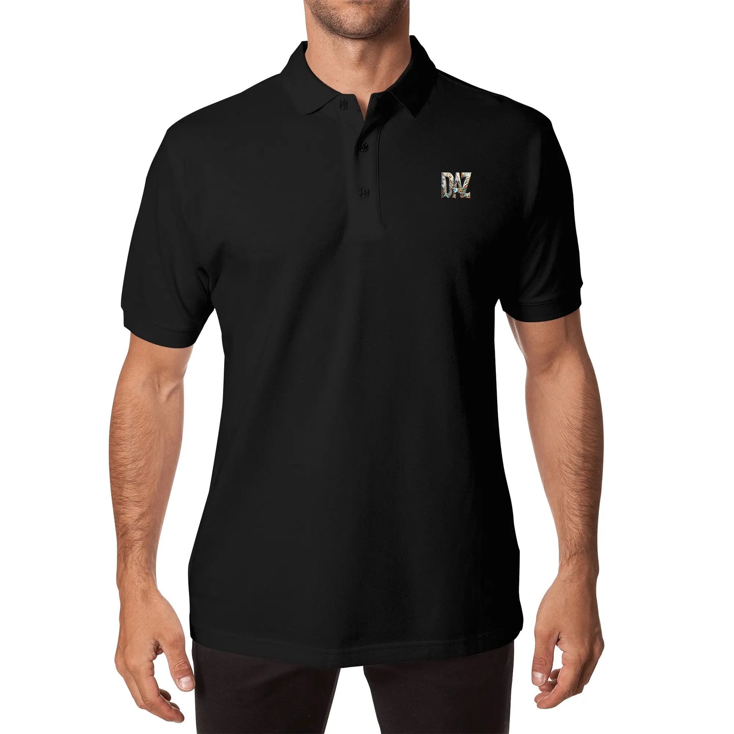 Polo DAZ Premium de algodón con estampado medio