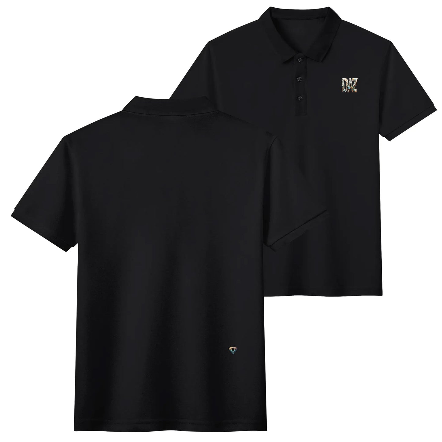 Polo DAZ Premium de algodón con estampado medio
