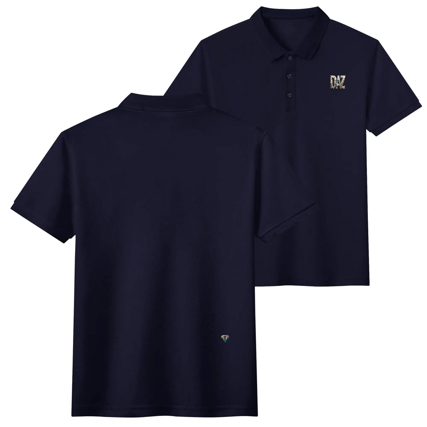 Polo DAZ Premium de algodón con estampado medio
