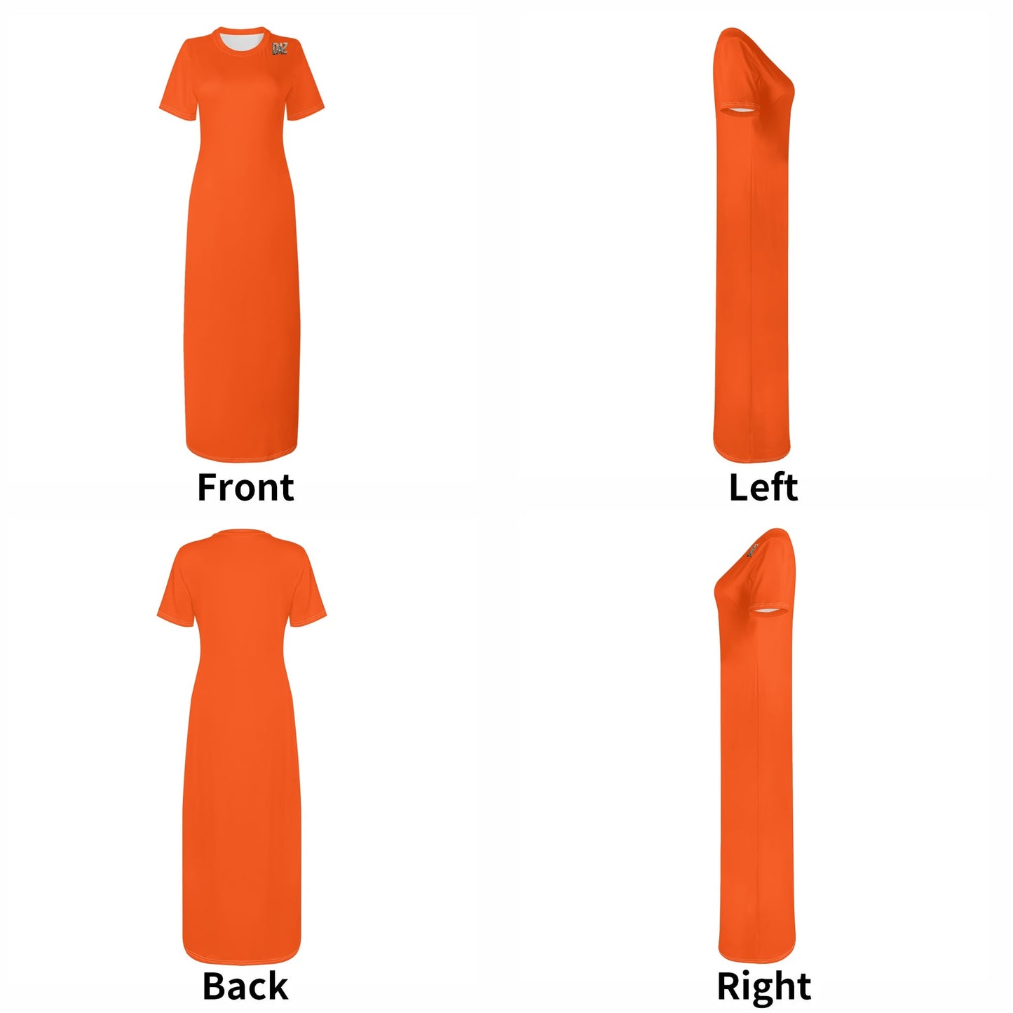 Vestido DAZ de manga corta para mujer