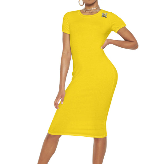 Vestido DAZ de manga corta para mujer
