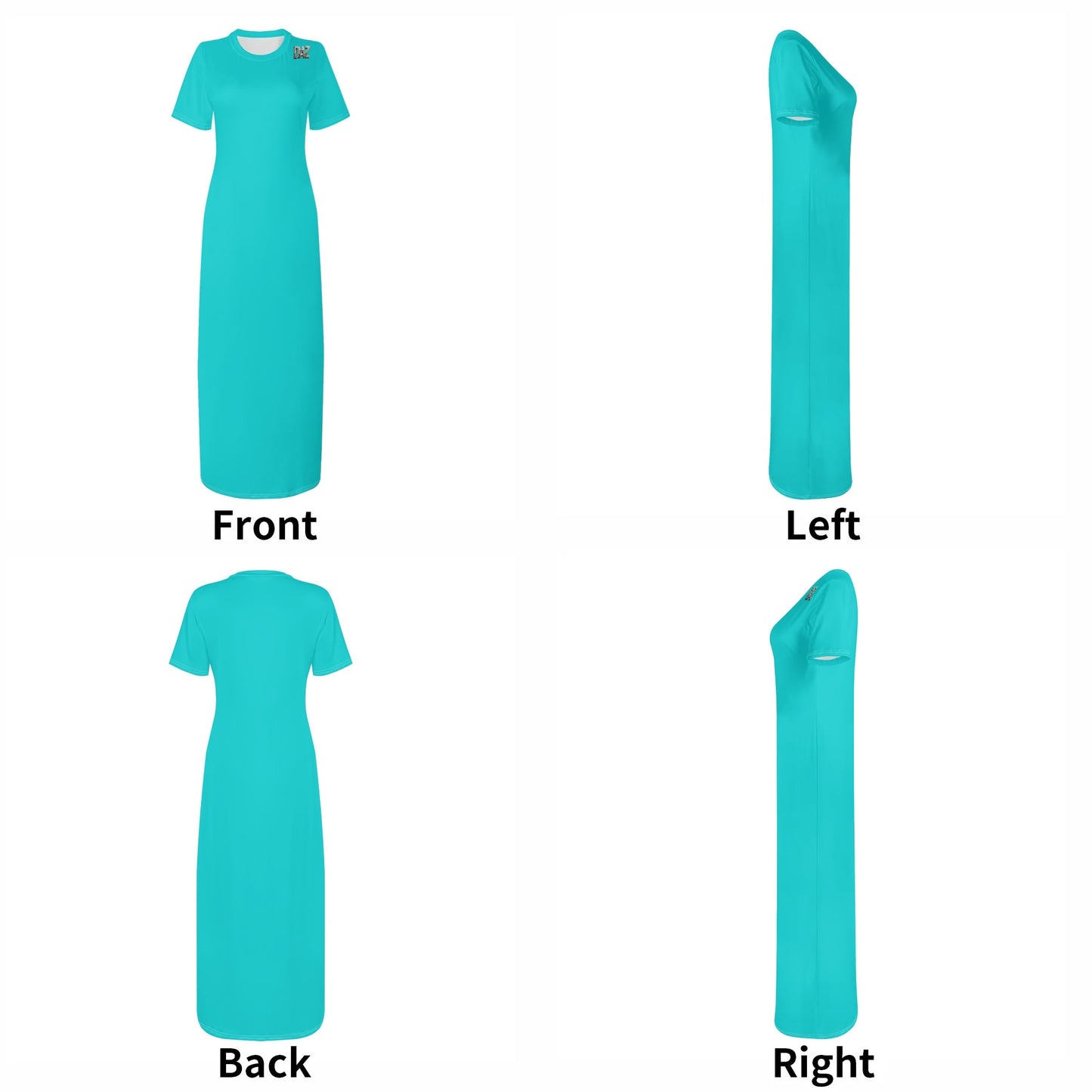 Vestido DAZ de manga corta para mujer