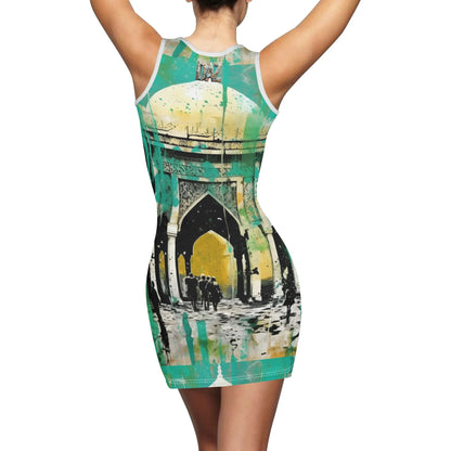 Vestidos para mujer ajustado con escote y realce de la cadera