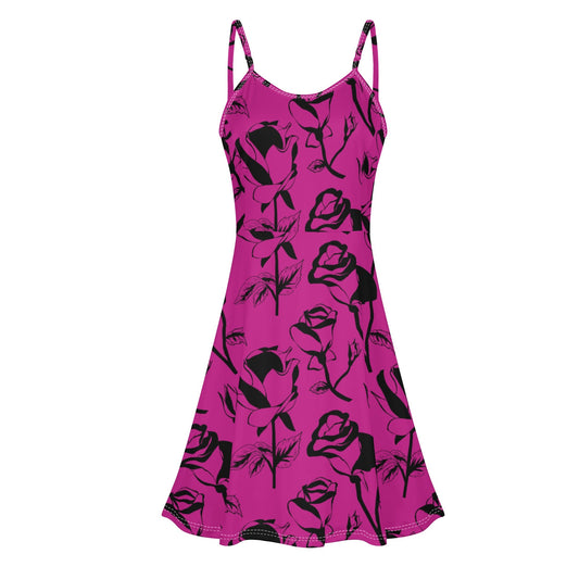 Vestido DAZ Luxury corto con tirantes finos ajustables y sin mangas para mujer