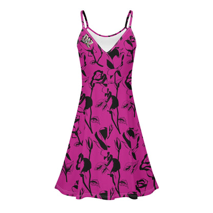 Vestido DAZ Luxury corto con tirantes finos ajustables y sin mangas para mujer