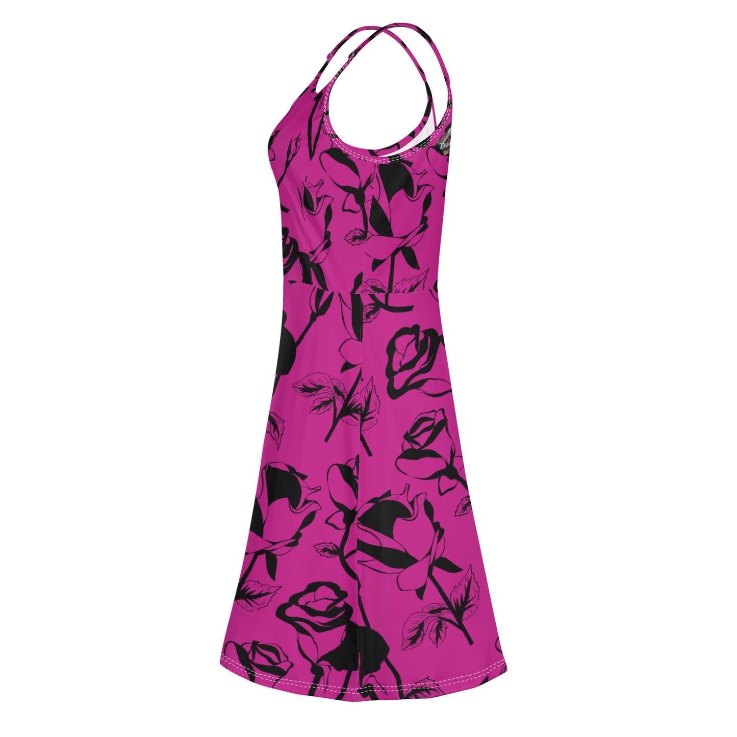 Vestido DAZ Luxury corto con tirantes finos ajustables y sin mangas para mujer
