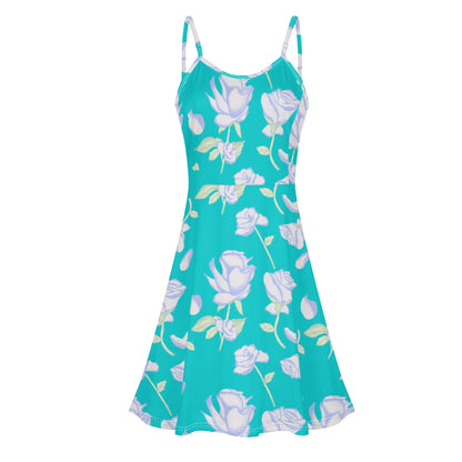 Vestido DAZ Luxury corto con tirantes finos ajustables y sin mangas para mujer