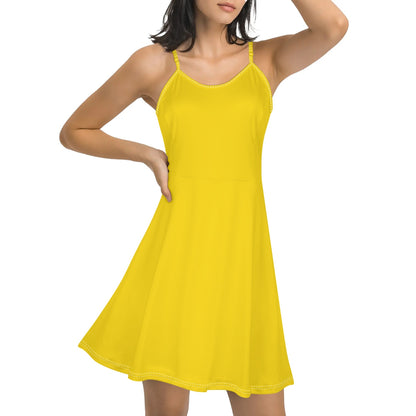 Vestido DAZ Luxury corto con tirantes finos ajustables y sin mangas para mujer