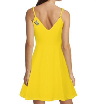 Vestido DAZ Luxury corto con tirantes finos ajustables y sin mangas para mujer