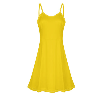 Vestido DAZ Luxury corto con tirantes finos ajustables y sin mangas para mujer
