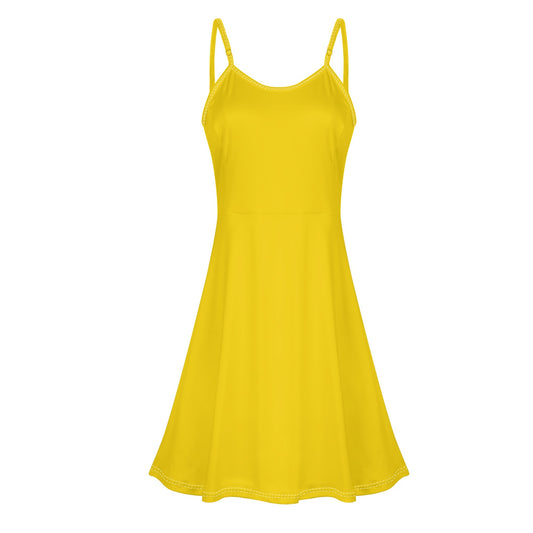 Vestido DAZ Luxury corto con tirantes finos ajustables y sin mangas para mujer