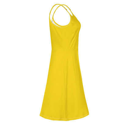 Vestido DAZ Luxury corto con tirantes finos ajustables y sin mangas para mujer