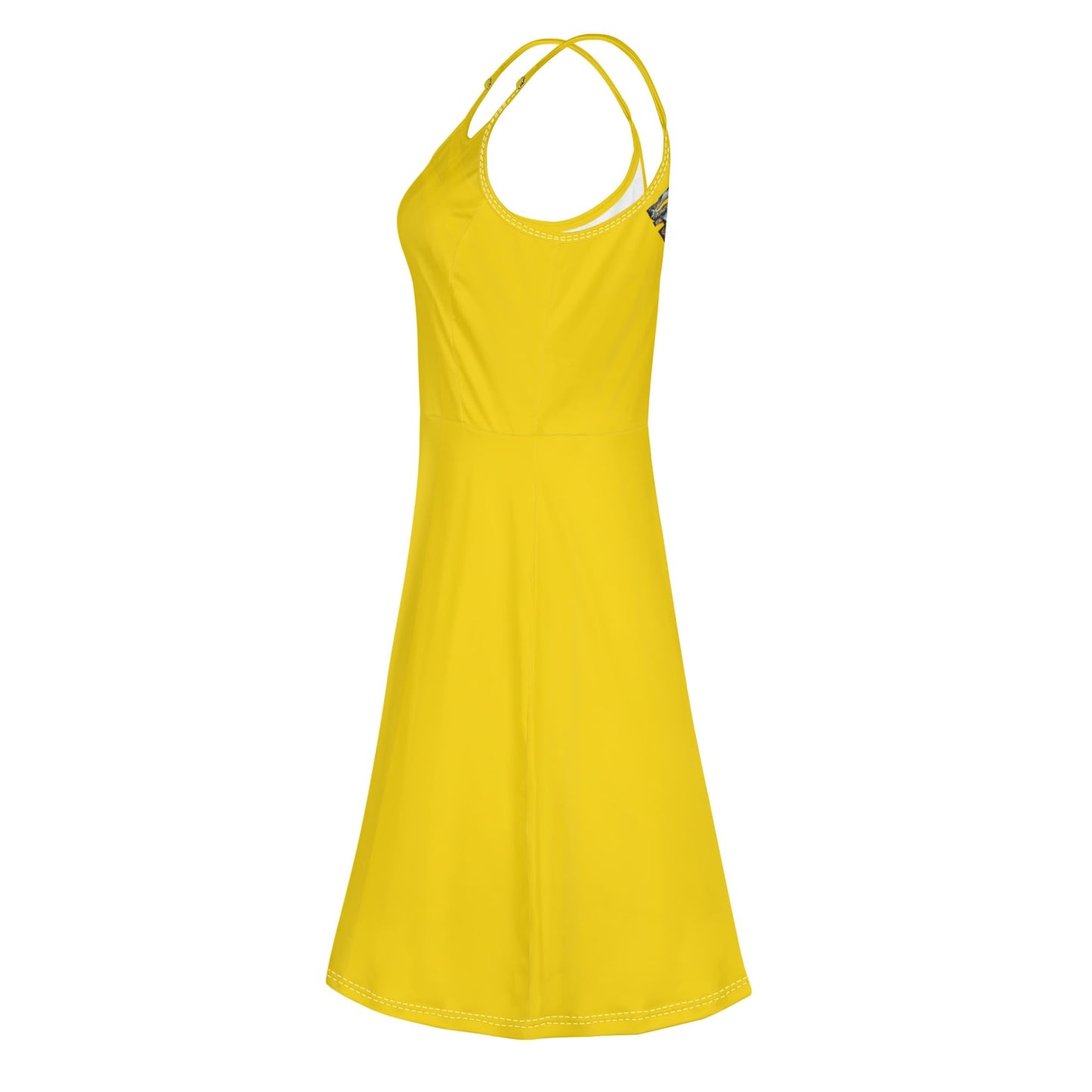Vestido DAZ Luxury corto con tirantes finos ajustables y sin mangas para mujer