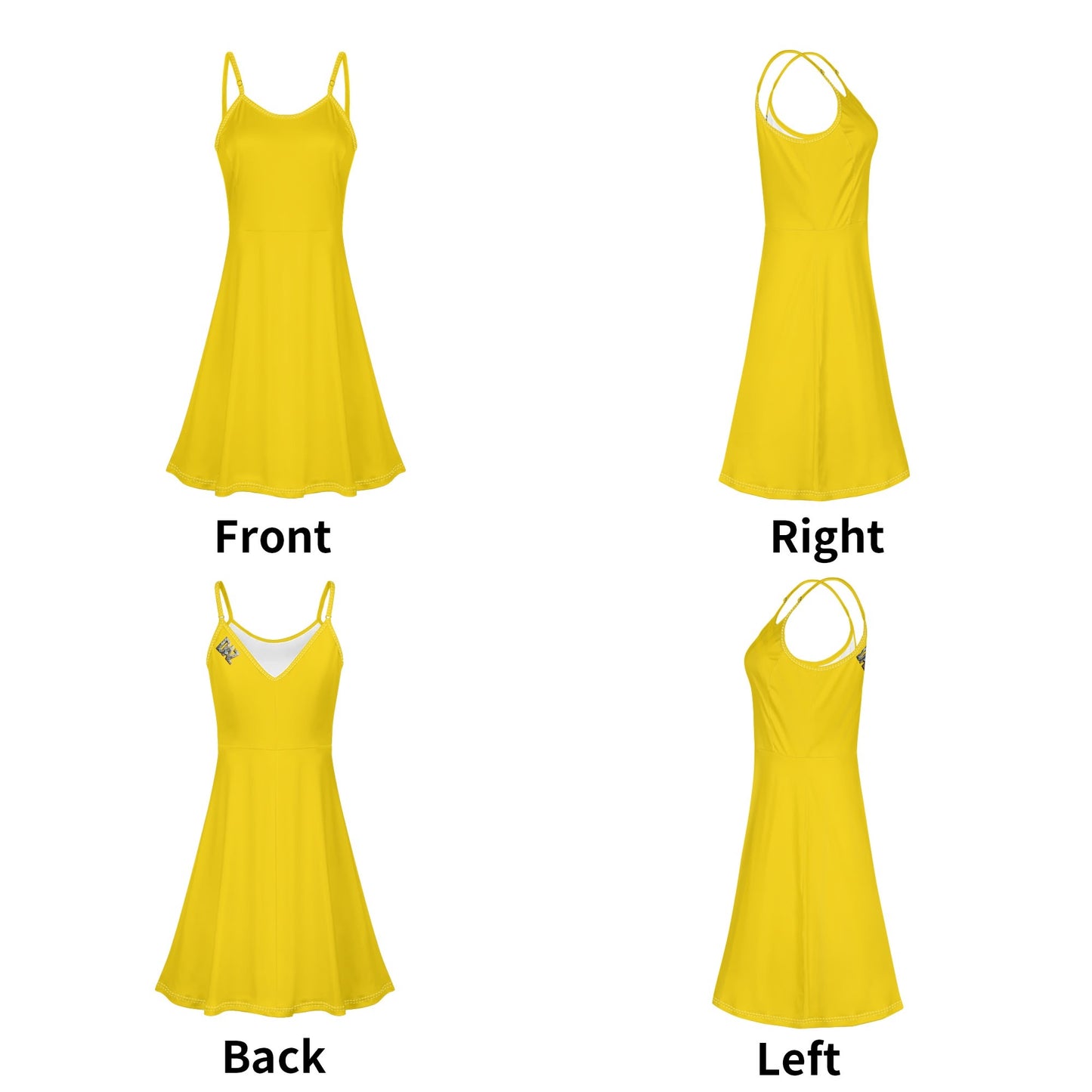 Vestido DAZ Luxury corto con tirantes finos ajustables y sin mangas para mujer