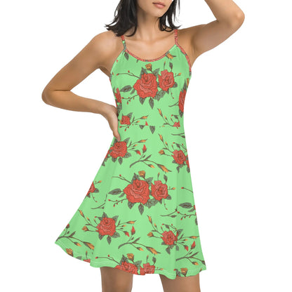 Vestido DAZ Luxury corto con tirantes finos ajustables y sin mangas para mujer