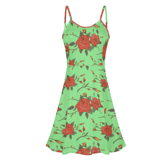 Vestido DAZ Luxury corto con tirantes finos ajustables y sin mangas para mujer