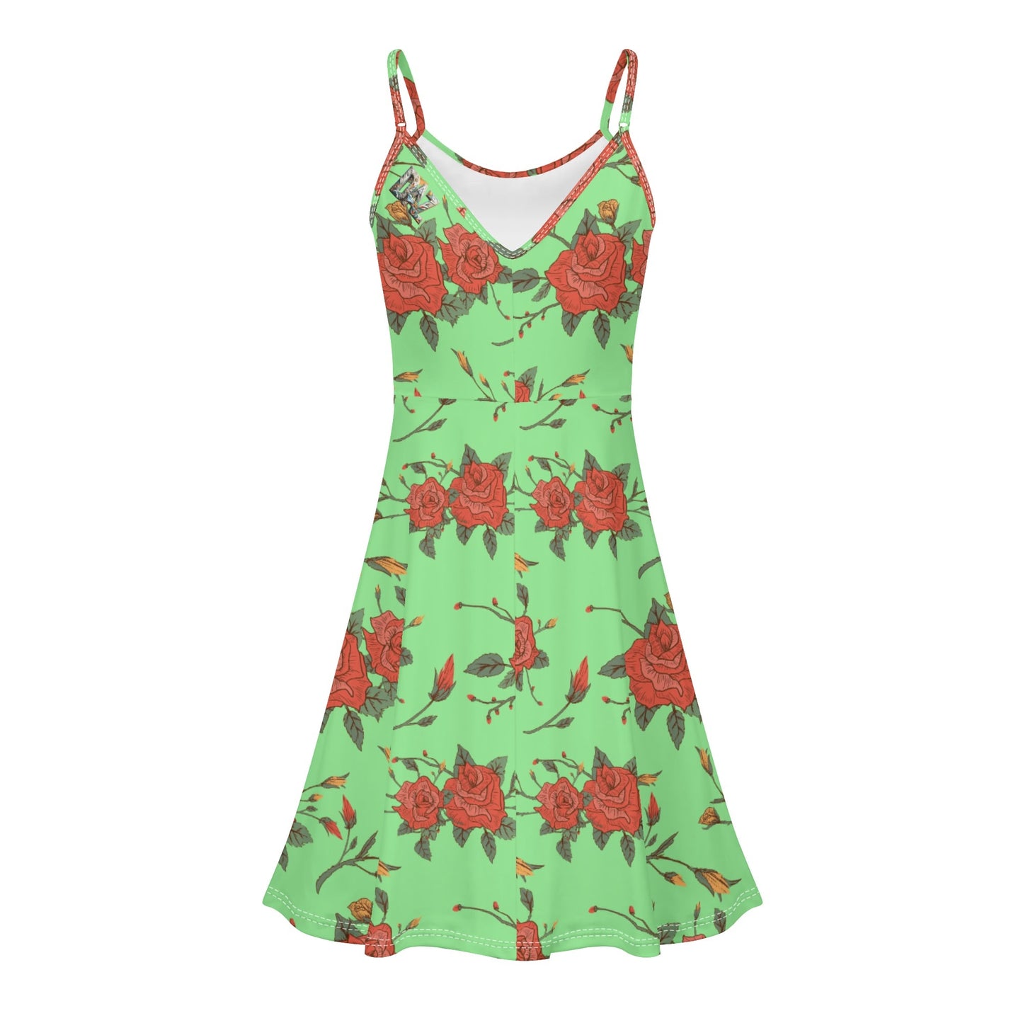 Vestido DAZ Luxury corto con tirantes finos ajustables y sin mangas para mujer