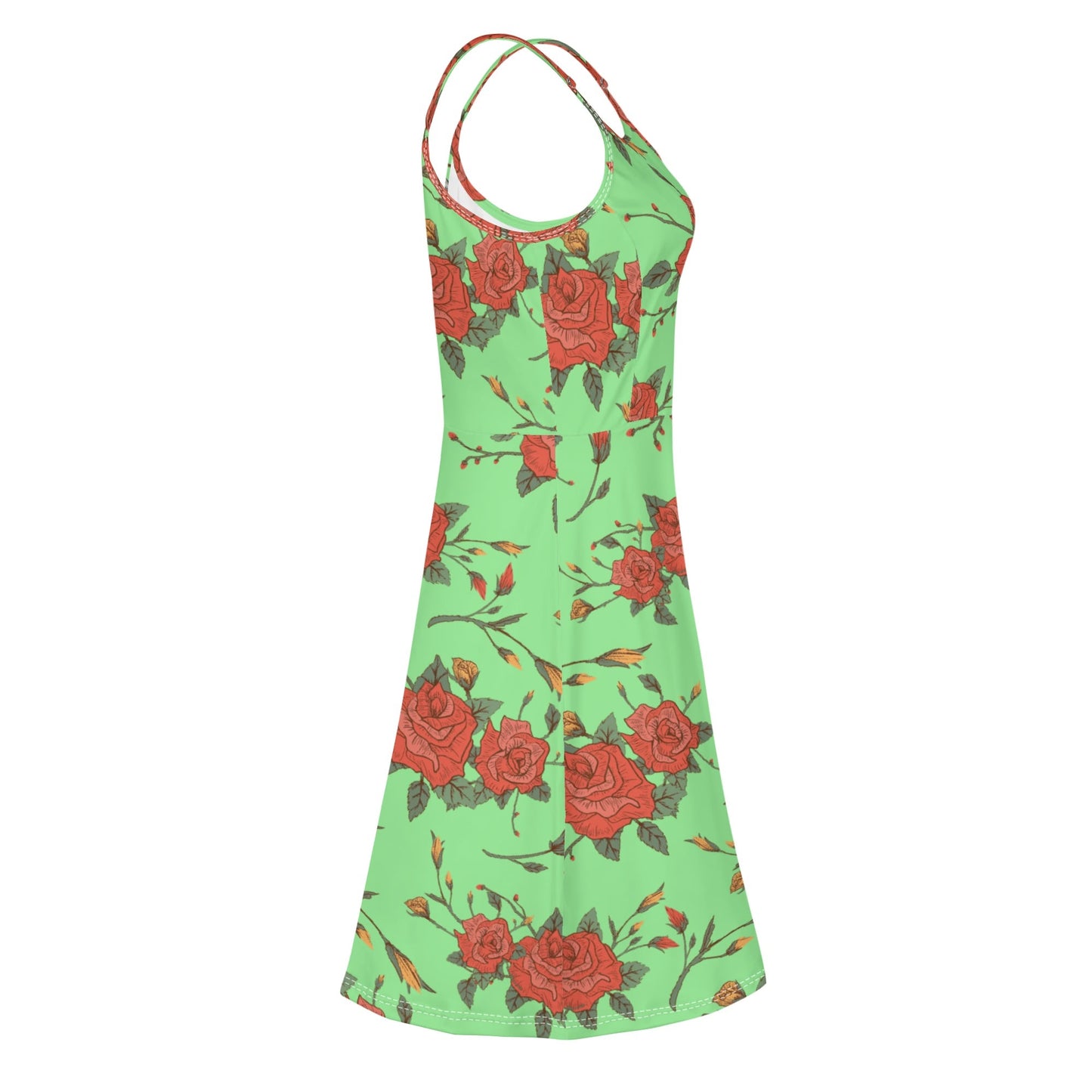 Vestido DAZ Luxury corto con tirantes finos ajustables y sin mangas para mujer