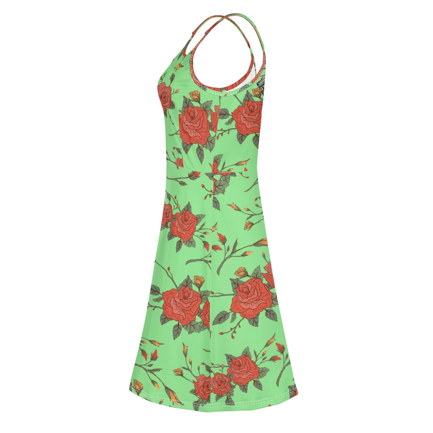 Vestido DAZ Luxury corto con tirantes finos ajustables y sin mangas para mujer