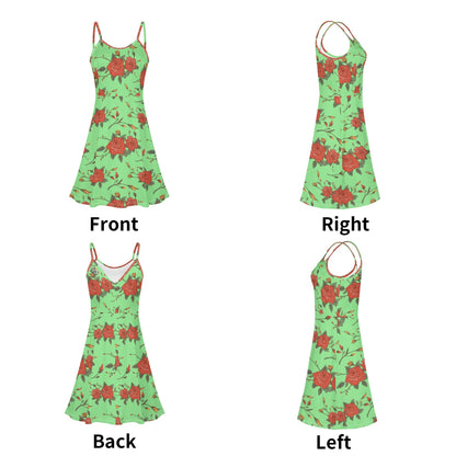 Vestido DAZ Luxury corto con tirantes finos ajustables y sin mangas para mujer