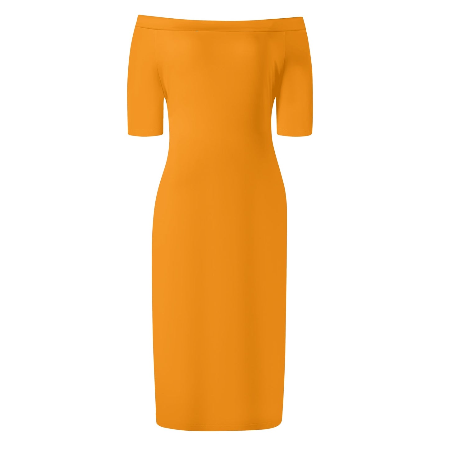 Vestido cruzado elegante DAZ Luxury de manga corta con hombros descubiertos para mujer