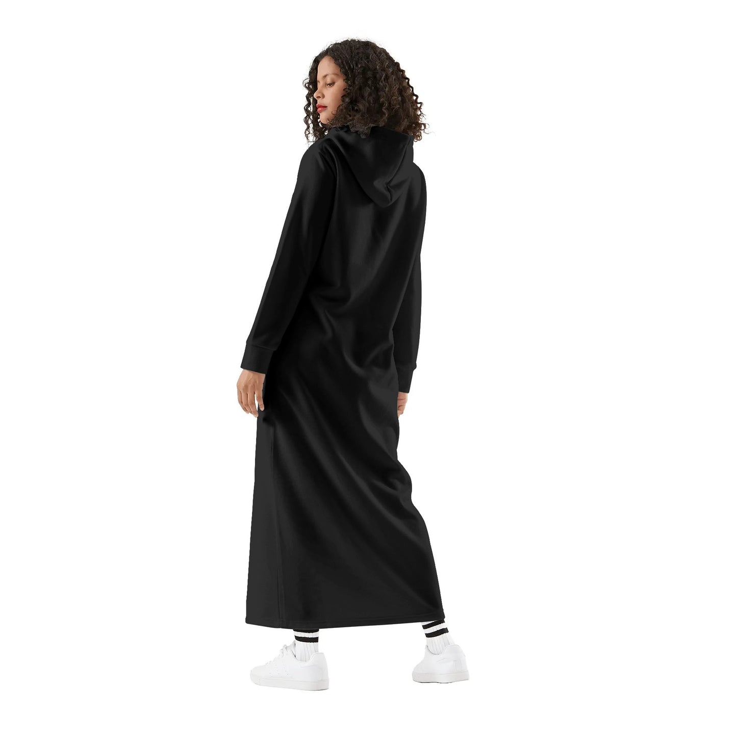 Vestido DAZ con capucha largo, informal y ligero para mujer