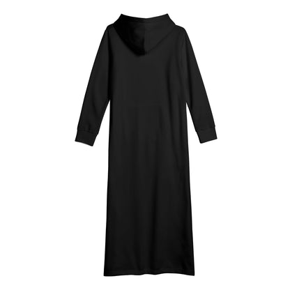 Vestido DAZ con capucha largo, informal y ligero para mujer